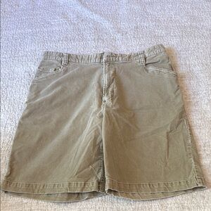 Quicksilver Men's Tan Microcord Casual Shorts